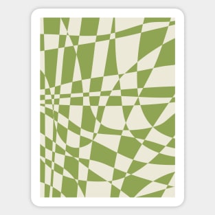 Check Glass | Forest Green Sticker